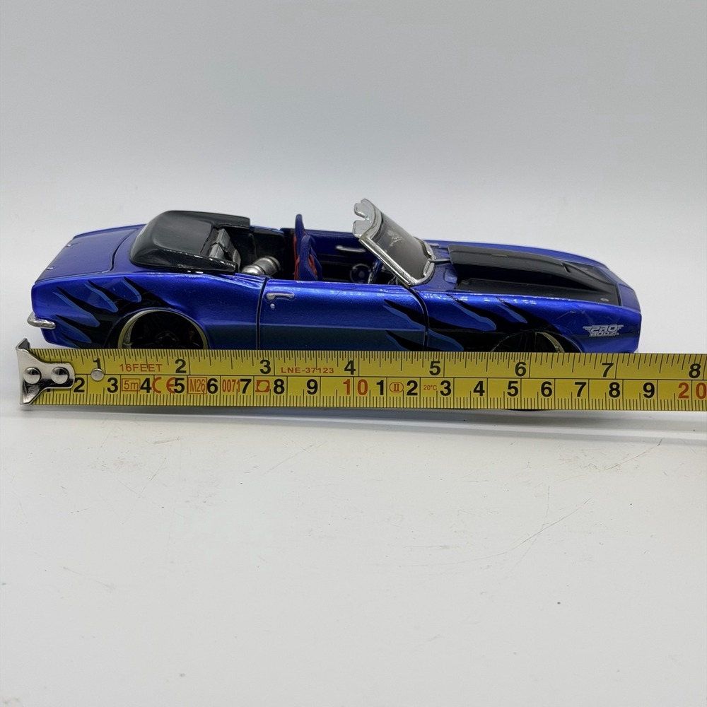 Vintage 1968 Maisto Chevrolet Camaro SS PRO RODZ Blue Convertible Die Cast Car - Picture 13 of 15
